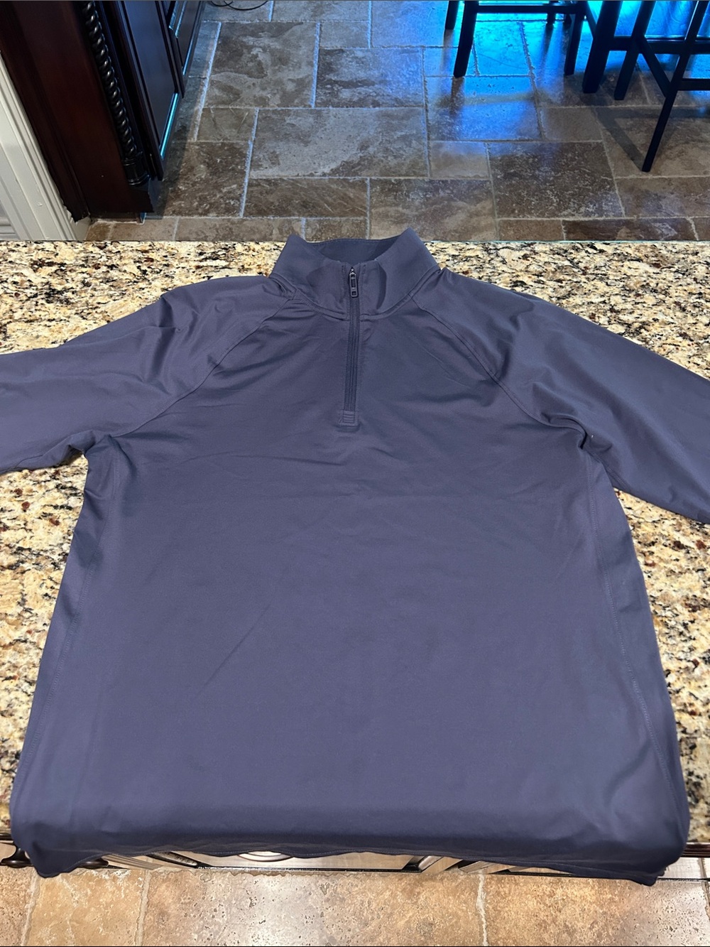 Quarter-Zip Pullover in Deep Navy